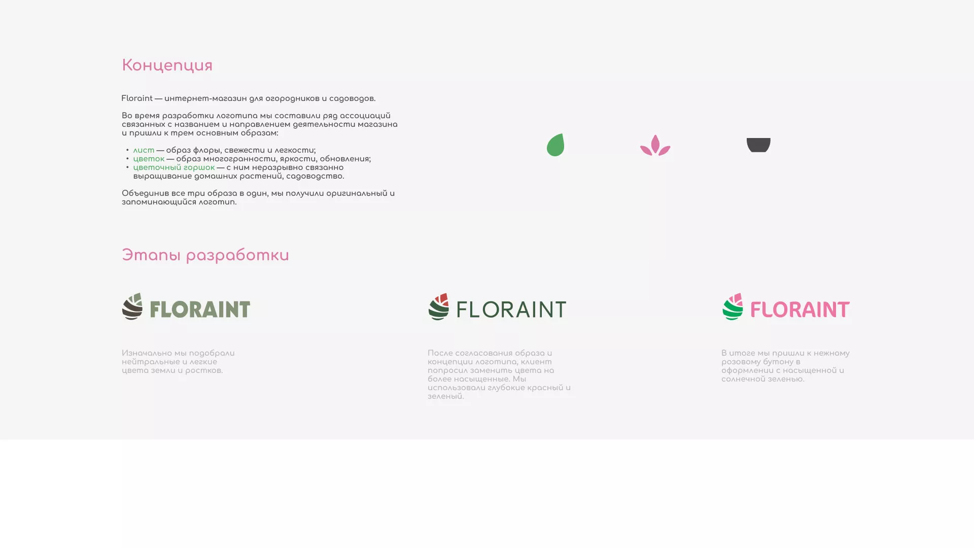 Создание логотипа и интернет-магазина «FLORAINT» в Красном Куте
