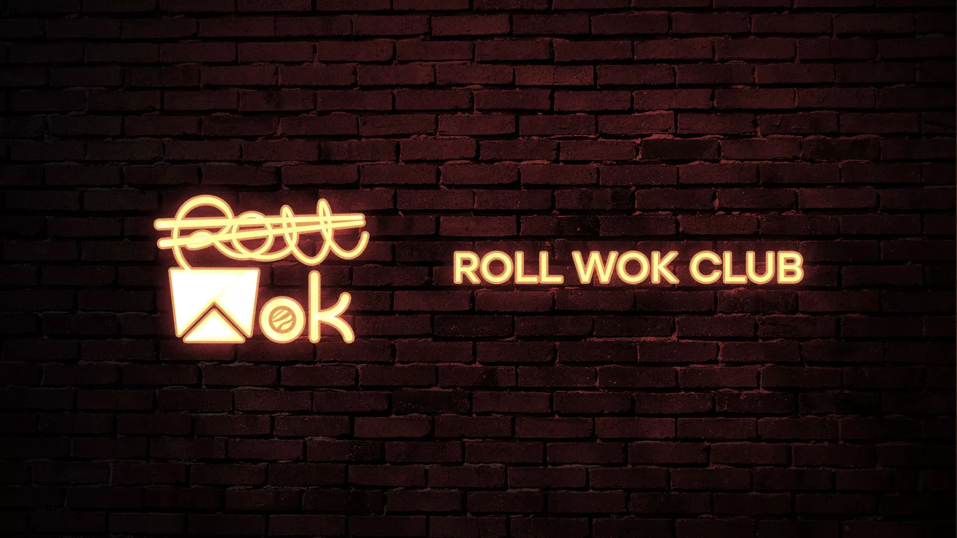 Разработка логотипа суши-бара «Roll Wok Club» в Красном Куте