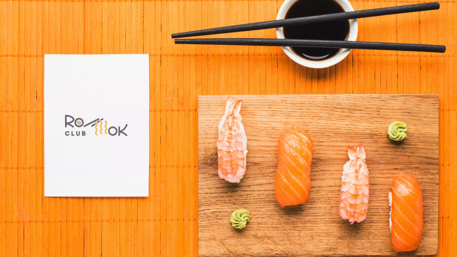 Создание логотипа суши-бара «Roll Wok Club» в Красном Куте