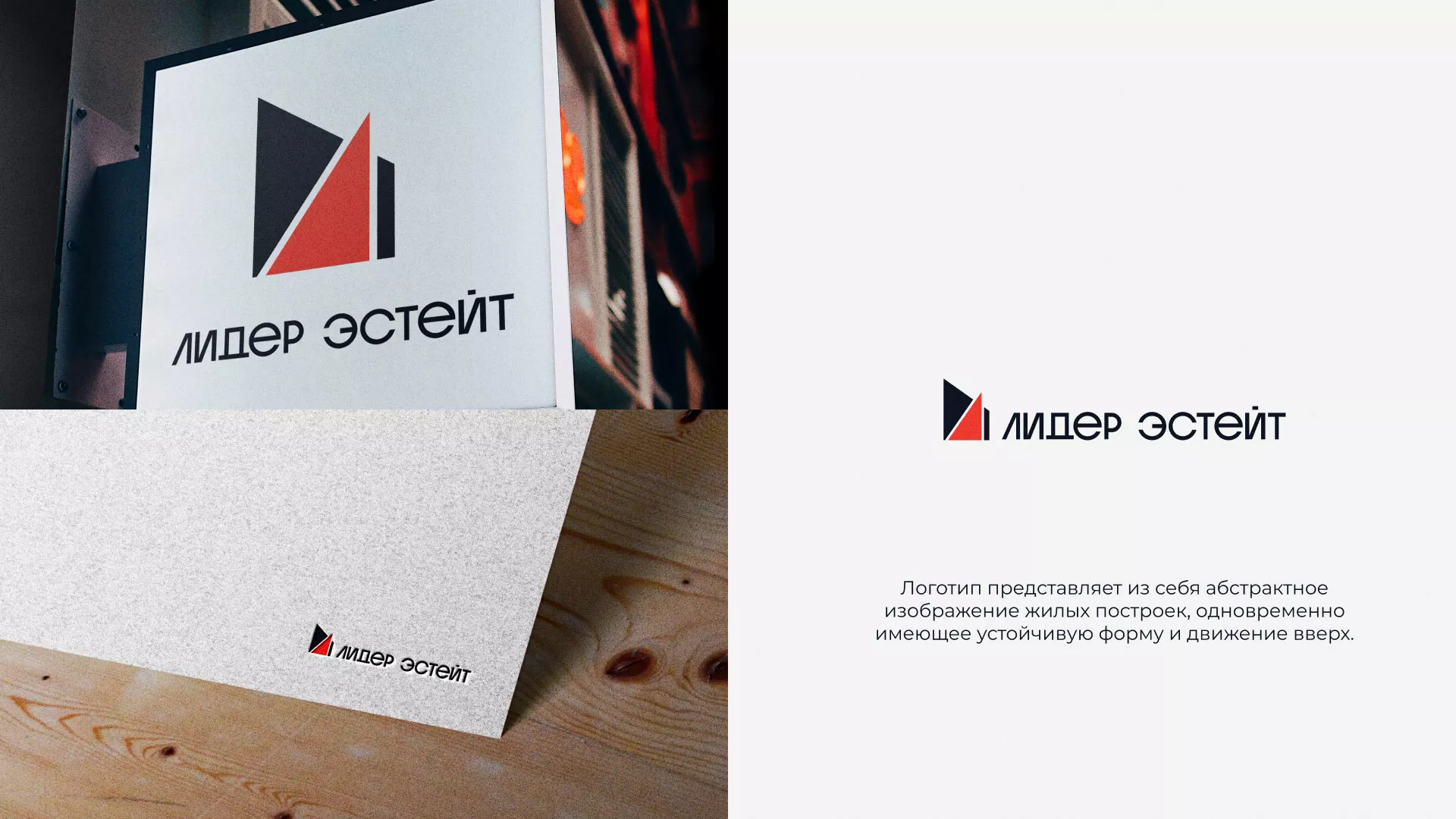 Сделали логотип для агентства недвижимости «Лидер Эстейт» в Красном Куте